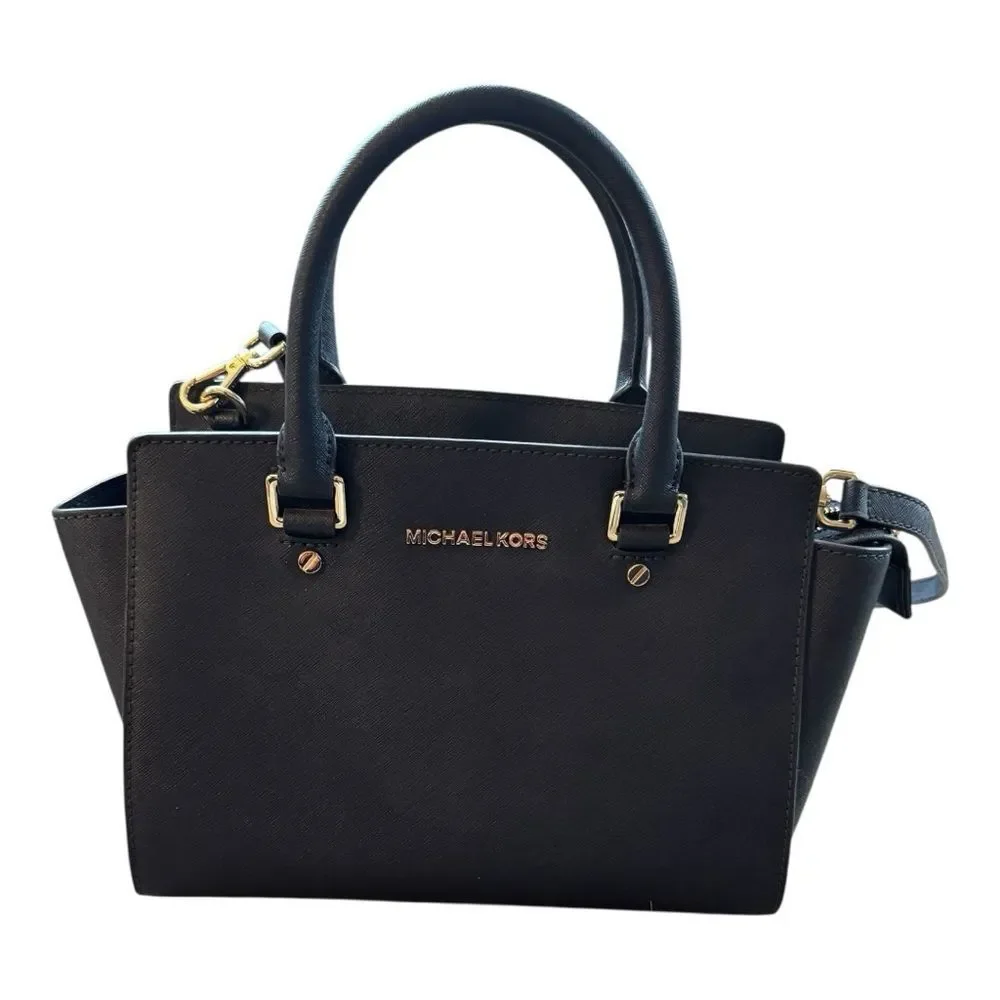 MICHAEL Michael Kors Selma Medium Satchel, featured in navy